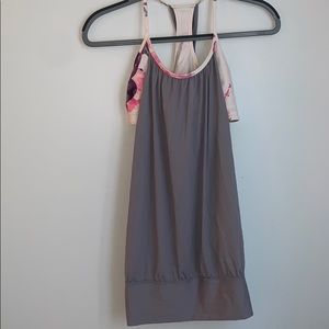 lulu lemon tank top with built in sports bra